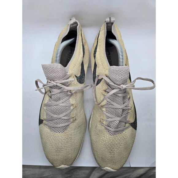 Nike Vapor Street Flyknit String Shoes Mens 11.5 Beige Running Athletic Sneakers main image 6